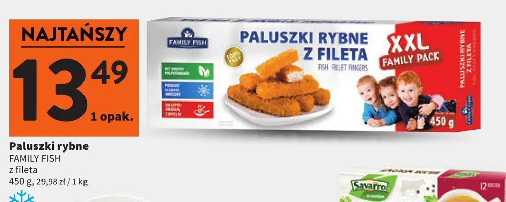 Paluszki rybne z fileta promocja w Intermarche