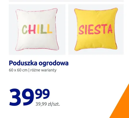 Poduszka ogrodowa CHILL biała promocja w Action