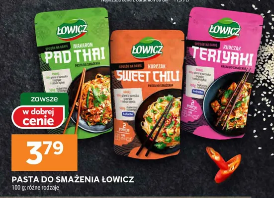 Pasta do smażenia pad thai, kurczak sweet chili, kurczak teriyaki promocja w Stokrotka
