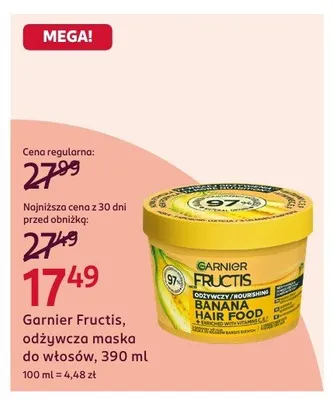 Odżywcza maska do włosów Garnier Fructis promocja w Rossmann