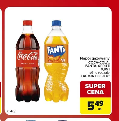 Napój gazowany Fanta promocja w Carrefour Market