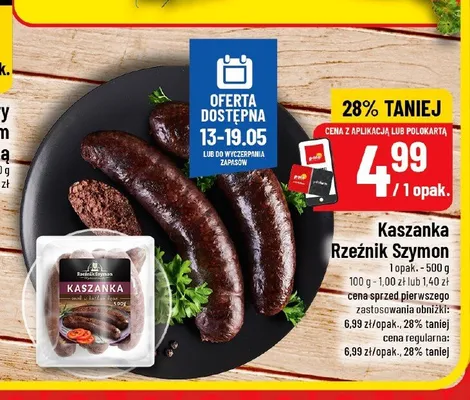 Kaszanka Rzeźnik Szymon promocja w POLOmarket