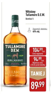 Whiskey Tullamore D.E.W. promocja w Aldi