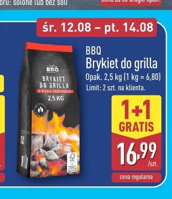 Brykiet do grilla BBQ promocja w Aldi