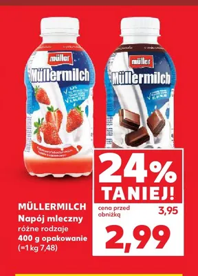 Napój mleczny Müllermilch promocja w Kaufland