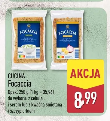 Focaccia z cebulą i serem Cucina promocja w Aldi