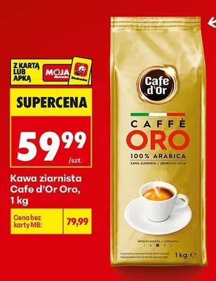 Kawa ziarnista Cafe d'Or Caffè Oro promocja w Biedronka