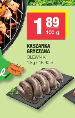 Kaszanka gryczana Olewnik promocja w SPAR
