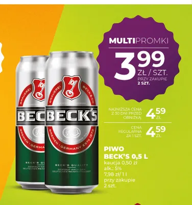 Piwo Beck's promocja w Duży Ben