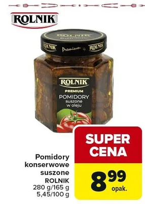 Pomidory konserwowe suszone Premium promocja w Carrefour