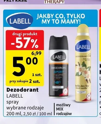 Dezodorant spray Labell promocja w Intermarche