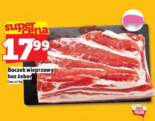 Boczek wieprzowy bez żeber promocja w TOPAZ