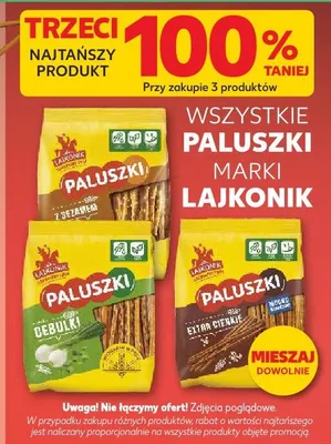 Paluszki różne rodzaje promocja w Kaufland