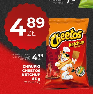 Chrupki Cheetos Ketchup promocja w Duży Ben