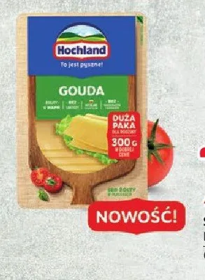 Ser Gouda w plastrach Hochland promocja w Selgros