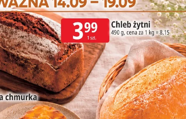 Chleb żytni promocja w Leclerc