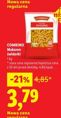 Makaron świderki Combino promocja w Lidl