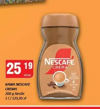 Kawa rozpuszczalna Nescafé Crema promocja w Chorten