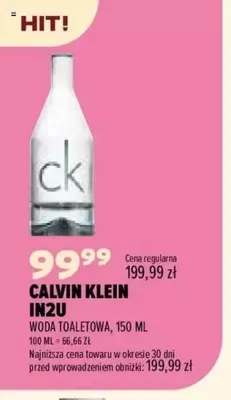 Woda toaletowa Calvin Klein IN2U promocja w Drogerie Natura