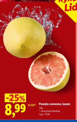Pomelo czerwone luzem Ryneczek Lidla promocja w Lidl