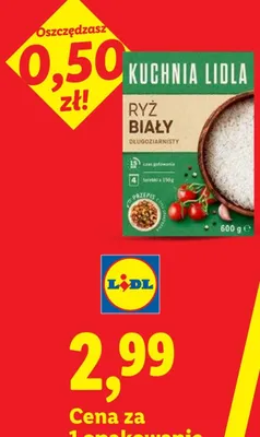 Ryż biały długoziarnisty Kuchnia Lidla promocja w Lidl