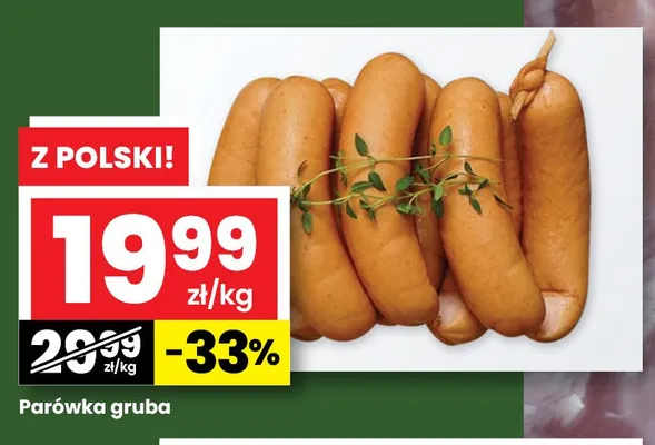 Parówka gruba promocja w emma MARKET