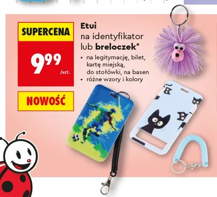 Etui na identyfikator lub breloczek Happy Color promocja w Biedronka