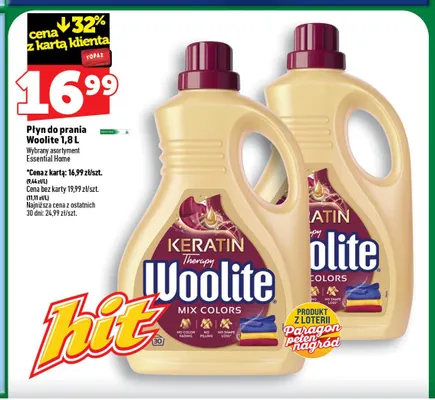 Płyn do prania Woolite promocja w TOPAZ