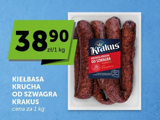 Kiełbasa krucha od szwagra Krakus promocja w Groszek