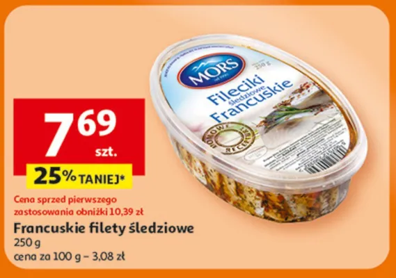 Fileciki śledziowe francuskie promocja w Auchan