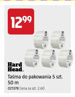 Taśma do pakowania Hard Head 5 szt. 50 m promocja w Jula