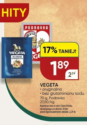 Przyprawa Vegeta oryginalna promocja w Chata Polska
