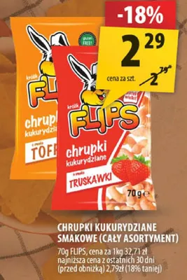 Chrupki Kukurydziane Smakowe Flips promocja w Arhelan