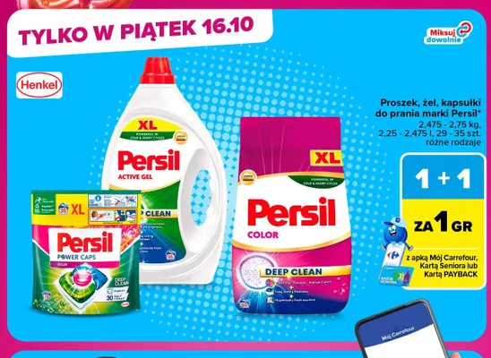 Kapsułki do prania Persil promocja w Carrefour