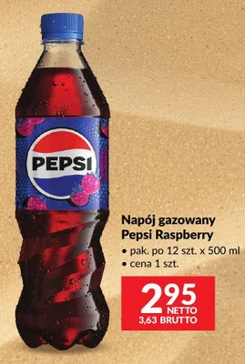 Napój gazowany Pepsi Raspberry promocja w Makro