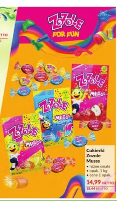 Cukierki Zozole Musss jabłko-wiśnia promocja w Makro