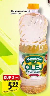 Olej słonecznikowy Mondello promocja w Prim Market