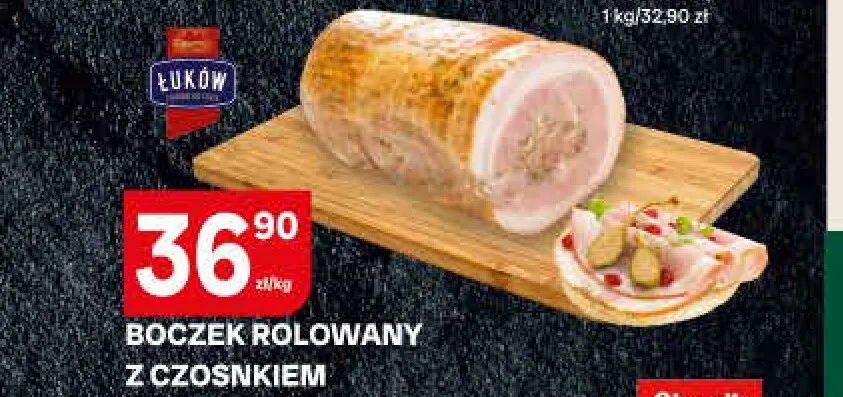 Boczek Rolowany z Czosnkiem Łuków promocja w Chorten