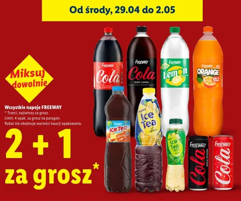 Napój Freeway Ice Tea green promocja w Lidl