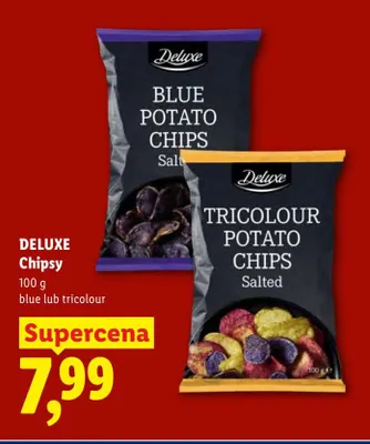 Chipsy tricolour Deluxe promocja w Lidl