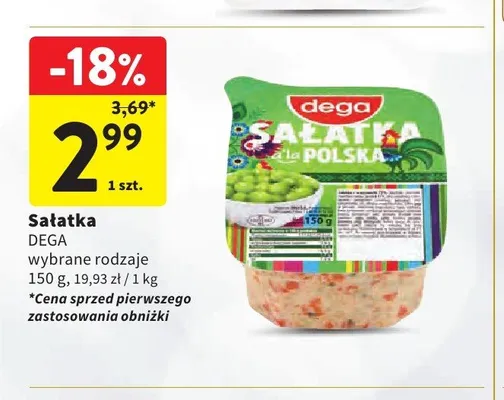 Sałatka jarzynowa à la Polska Dega promocja w Intermarche