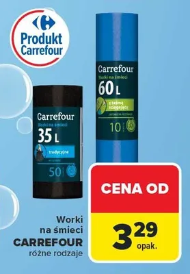 Worki na śmieci tradycyjne promocja w Carrefour