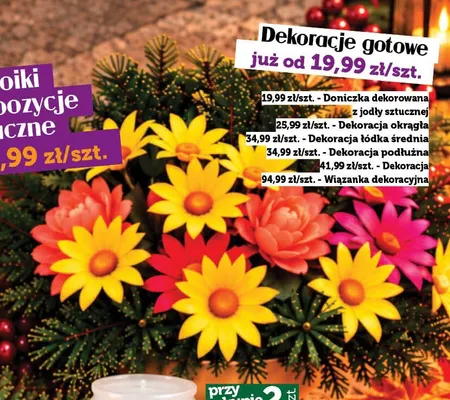Dekoracja okrągła promocja w TOPAZ