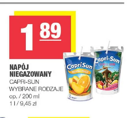 Napój niegazowany Capri-Sun Orange Peach promocja w SPAR