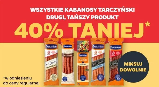 Kabanosy Tarczyński promocja w Netto
