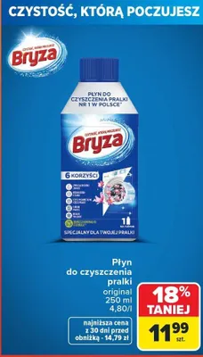 Płyn do czyszczenia pralki original Bryza promocja w Carrefour