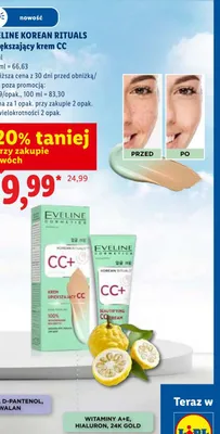 Upiększający krem CC Eveline Cosmetics Korean Rituals promocja w Lidl