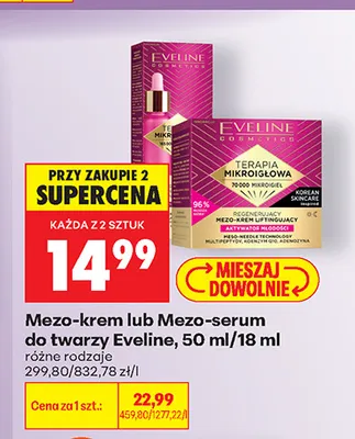 Mezo-krem do twarzy Eveline promocja w Biedronka