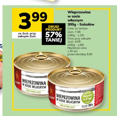 Wieprzowina w sosie własnym Sokołów promocja w Hitpol