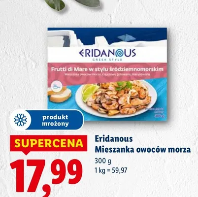 Owoce morza Eridanous Mieszanka owoców morza promocja w Lidl